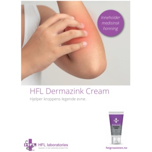 Markedsmateriell HFL Labotatories - Flyers HFL Dermazink Cream